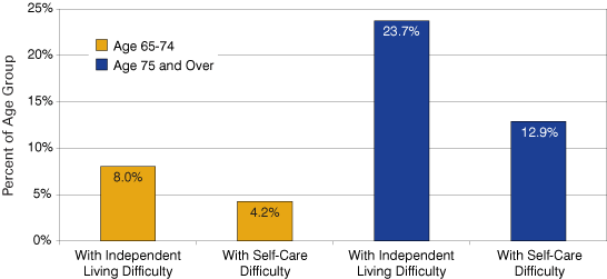 Figure 6: Indiana's Disabled Elderly, 2008